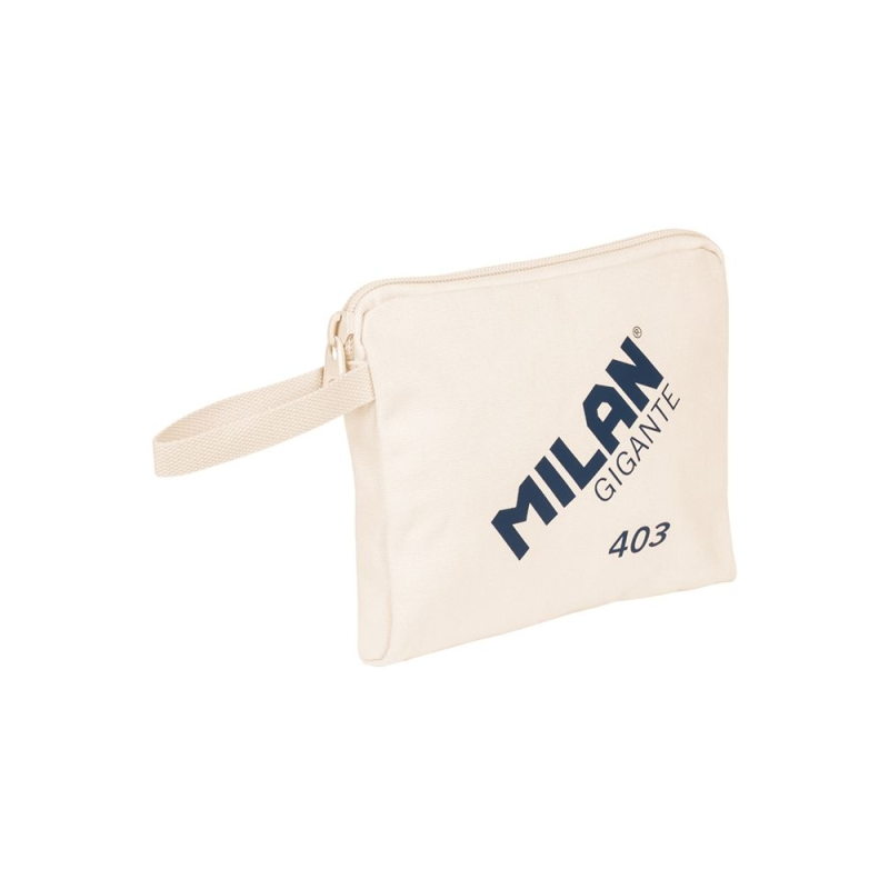 Sac à main Milan Serie 1918 Giant 403 - Taille 26,5x22x3cm - Fermeture à glissière - 100% Coton - Couleur Beige