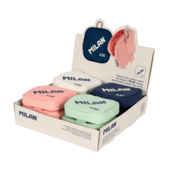 Présentoir Milan série 1918 430 avec 12 petits porte-monnaie - Taille du sac à main 10,3x10x2,5 cm - Fermeture à glissière