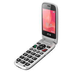 Téléphone portable SPC Polaris 4G avec écran principal de 2,8", écran extérieur de 1,4" et coque - Appareil photo, radio FM