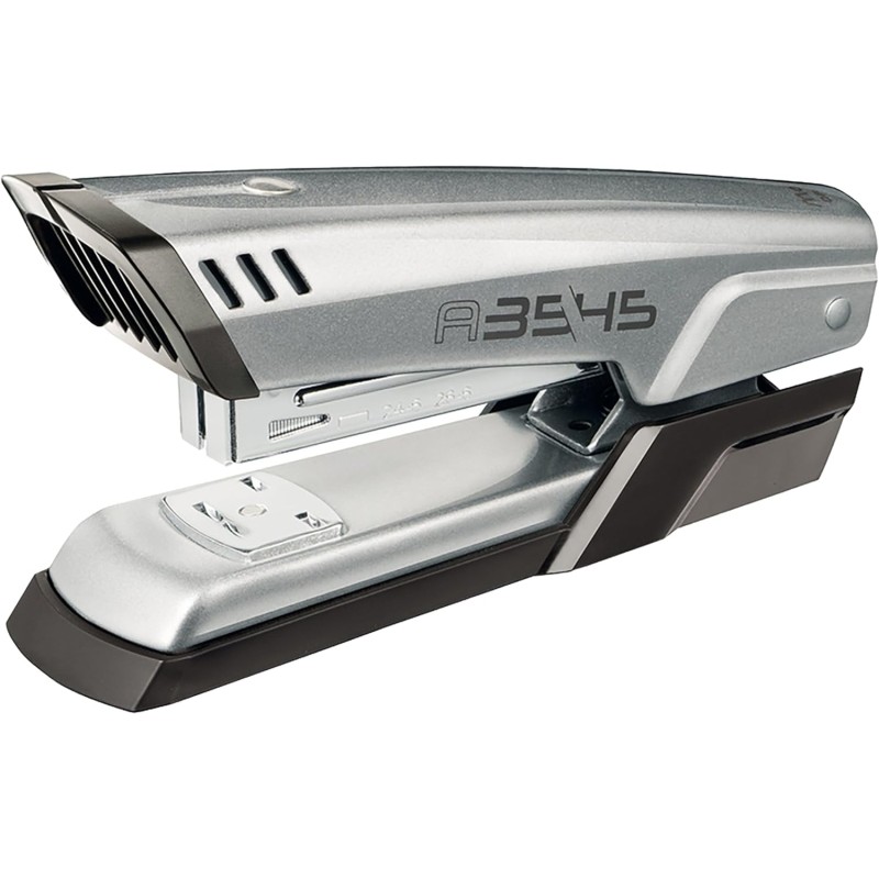 Maped Agrafeuse de bureau métallique Demi-bande A-3545 – Jusqu'à 25 feuilles à la fois – Accepte les agrafes 24/6 et 26/6 –