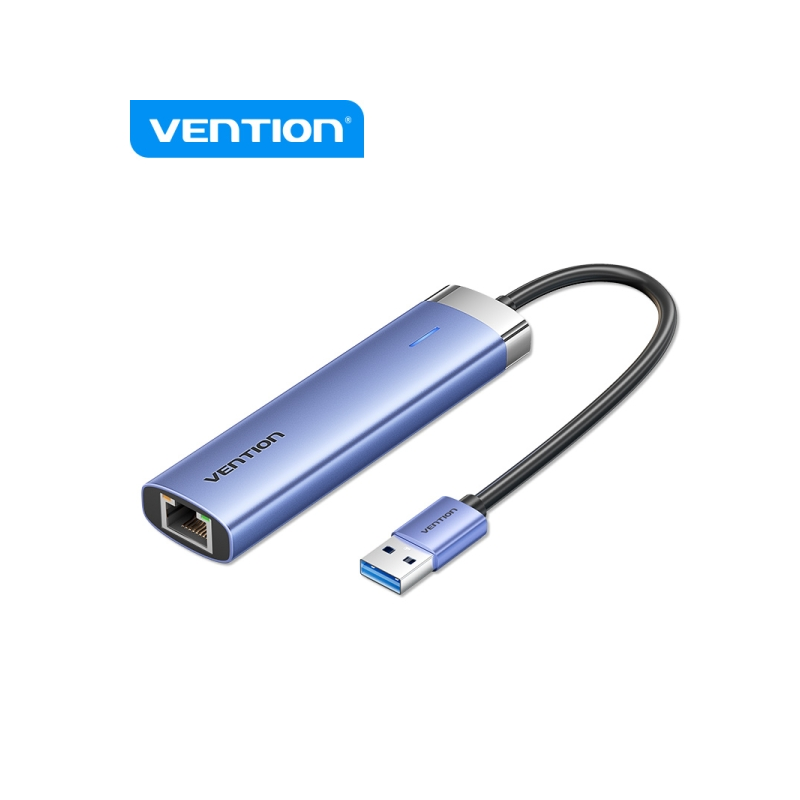 Vention Hub USB 3.0 5 en 1 - Transfert 5 Gbps - Port Ethernet Gigabit - Large Compatibilité - Contrôle Thermique Efficace