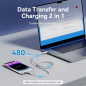 Câble Vention USB-C vers Lightning - Connecteur Nickelé - Puissance 27W - Courant Maximum 3A - Couleur Blanc