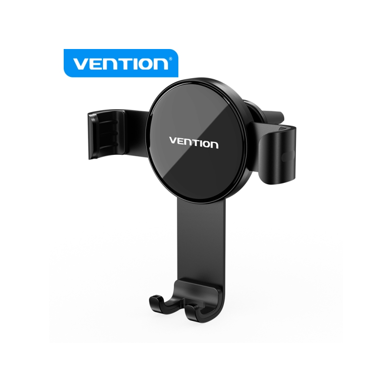 Support de téléphone à serrage automatique Vention - Clip de ventilation - Stabilité triangulaire - Rotation libre - Couleur