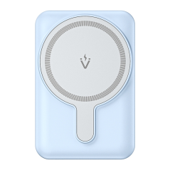 Vention PowerBank 5000mAh Magnétique Sans Fil - Double USB-C - Charge Rapide 20W - Écran Lumineux - Couleur Bleu