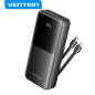Vention Power Bank 20 000 mAh - Interfaces multiples - Capacité de charge élevée - Sortie totale 3A - Couleur noire