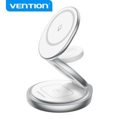✅ Support de chargeur sans fil Vention 3 en 1 avec MagSafe - Chargement rapide - Rotation 360° - Protection à en stock