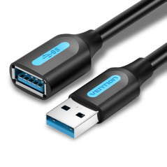Extendeur USB 3.0 Vention CableTech Pro - Vitesse de transfert élevée - Conducteur en cuivre - Connexion sécurisée et stable