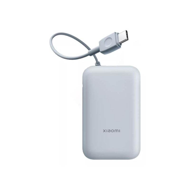 Batterie Externe/Power Bank Xiaomi 10000 mAh avec - Charge Rapide 22,5W - Câble de Charge Intégré - 1x Ports USB-A, 1x Ports
