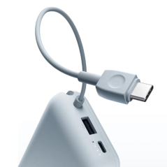 ✅ Batterie Externe/Power Bank Xiaomi 10000 mAh avec - Charge Rapide 22,5W - Câble de Charge Intégré - 1x Port en stock