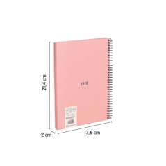 ✅ Cahier à Spirale Milan Serie 1918 Format A5 Grille 5x5mm - 80 Feuilles de 95 gr/m2 - Microperforé, 2 Trous - en stock
