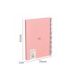 Cahier à Spirale Milan Serie 1918 Format A5 Grille 5x5mm - 80 Feuilles de 95 gr/m2 - Microperforé, 2 Trous - Coloris Rose