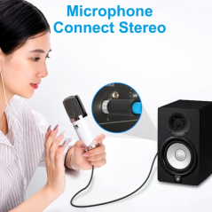 Câble Audio Vention - Jack 6,5 mm vers XLR - Connecteur Stéréo - Matériau PVC résistant - Haute Qualité Sonore - Couleur Noir