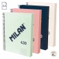 Milan Serie 1918 Pack de 4 Cahiers à Spirale Format A4 Grille 5x5mm - 120 Feuilles de 95 gr/m2 - Micro-perforées, 4 Trous