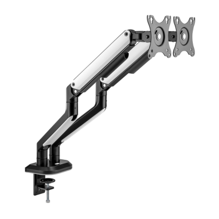 Support de table de jeu Aisens RGB avec contrepoids rotatif et inclinable pour moniteur/TV 9 kg (3 pivots - 2 bras) de 17 à 32"