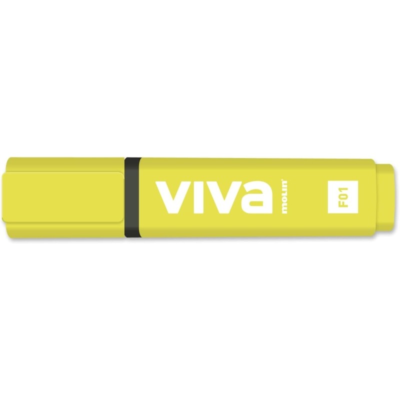 Marqueur fluorescent jaune Molin Viva 1-5 mm lot de 10