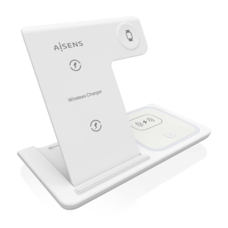 ✅ Aisens 15W 3 en 1 Chargeur sans fil USB-C pour mobile - Apple Watch - Écouteurs avec étui de chargement - Co en stock