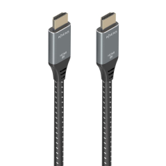 Aisens Câble HDMI V2.1 Ultra Haut Débit / HEC 8K@60Hz 48Gbps - A/MA/M - 1m - Couleur Gris