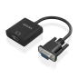 Aisens Câble Convertisseur SVGA+Audio vers HDMI - SVGA/M+Jack 3.5/H+USB Microb/H-HDMI A/H - 20cm - Noir