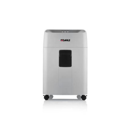 Destructeur de Papier Manuel Dahle Deskside 504P - P-5 Microcut - Détruit jusqu'à 15 Feuilles - Capacité Corbeille 40L - Roues