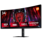 Moniteur de jeu Xiaomi G34WQi 34" LED incurvé UltraWide QHD 180 Hz FreeSync Premium - Réponse 1 ms - Rapport d'aspect 21:9