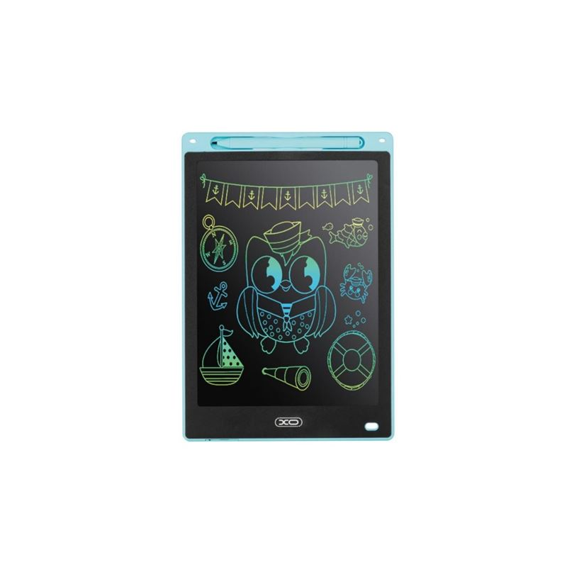 Tablette numérique XO - Écran 10" - Trou pour porte-stylo - Effacement à une touche - Couleur bleue