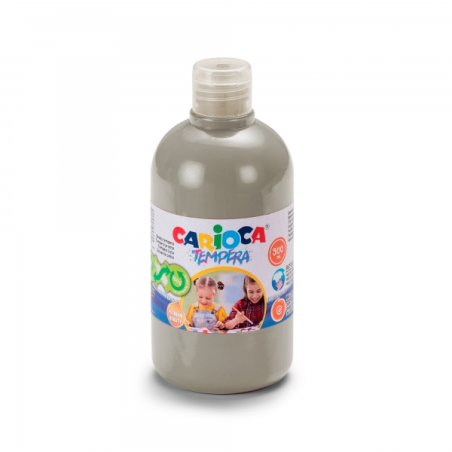 ✅ Bouteille Carioca Tempera 500 ml - Super lavable - Facile à mélanger - Haute opacité - Couleur Argent coule en stock