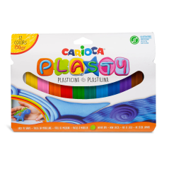 ✅ Carioca Plasty Pack de 12 pâtes à modeler assorties - Facile à utiliser - Ne sèche pas - Réutilisable - C en stock