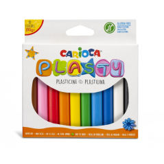✅ Carioca Lot de 10 pâtes à modeler - Faciles à utiliser - Ne sèchent pas - Réutilisables - Couleurs vives en stock