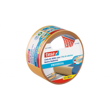 ✅ Tesa Ruban Adhésif Double Face Universel 50 mm x 10 mètres - Pour Fixer les Tapis sur Différentes Surfaces en stock