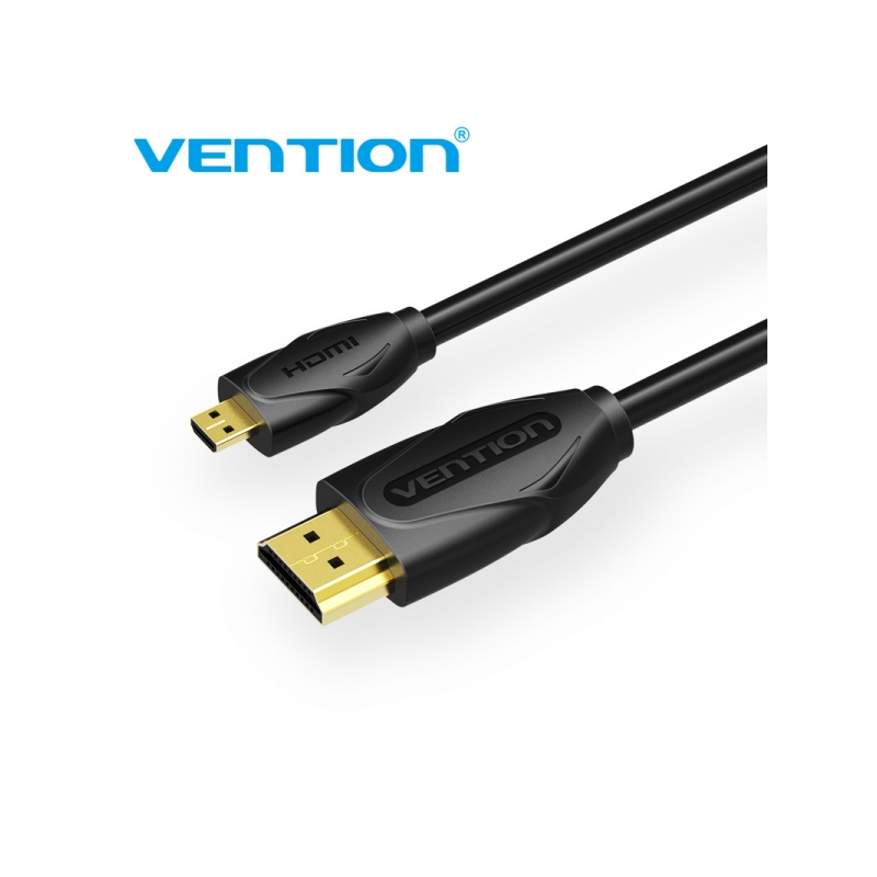 Câble Vention HDMI 1.4 Mâle vers Micro HDMI Mâle - 3m - Couleur Noir
