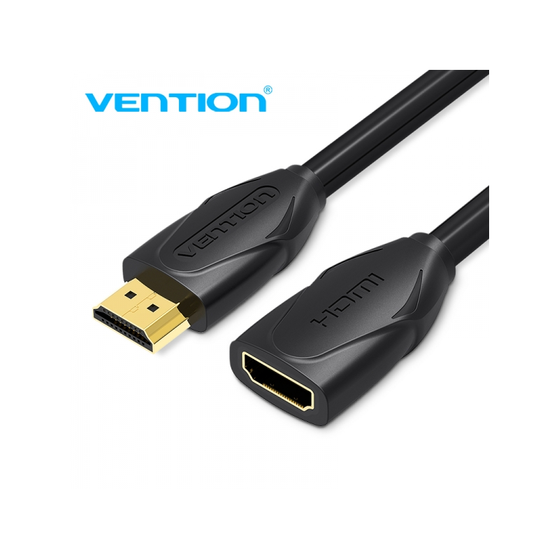 Câble d'extension HDMI mâle vers HDMI femelle Vention - 2 m - Couleur noire