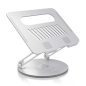 Aisens XL Support de Bureau Rotatif et Ajustable pour Ordinateur Portable ou Tablette - Alliage d'Aluminium - Rotation 360°