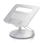 Aisens XL Support de Bureau Rotatif et Ajustable pour Ordinateur Portable ou Tablette - Alliage d'Aluminium - Rotation 360°