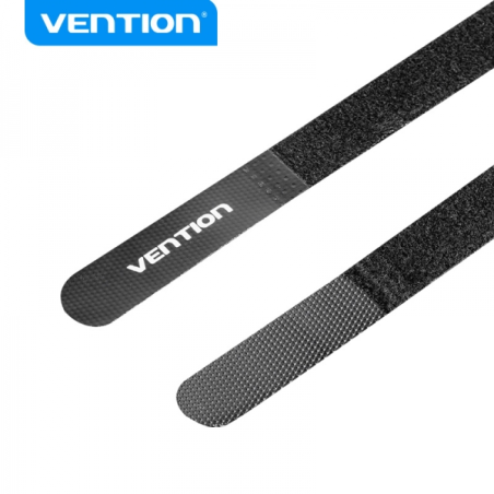Bande Organisateur de Câbles Vention - 12 cm - Noir