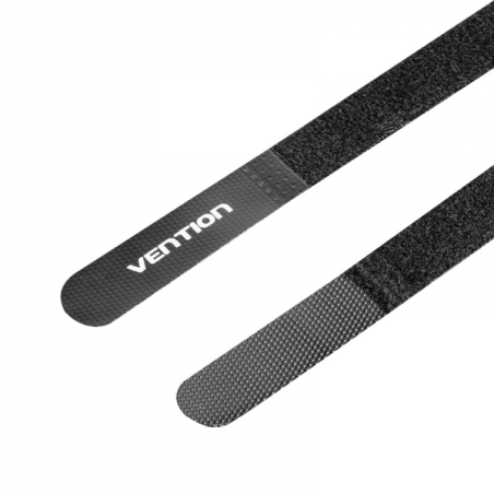 Bande Organisateur de Câbles Vention - 12 cm - Noir