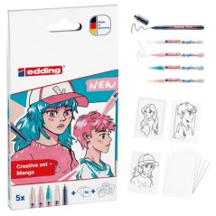 coffret manga Edding feutres dessins