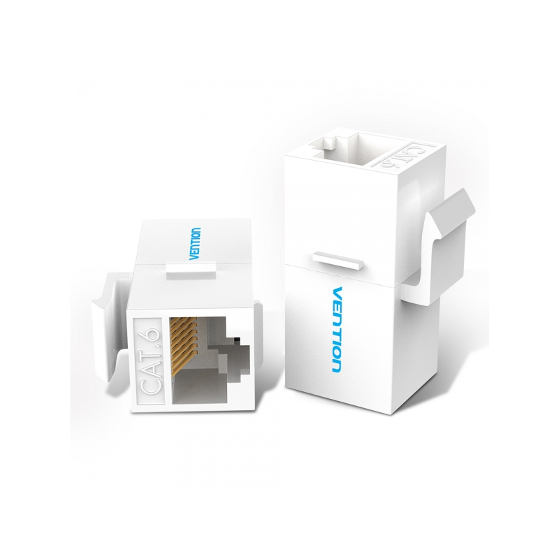 Vention Pack de 5 connecteurs réseau UTP RJ45 Cat6 - Blanc