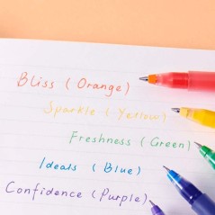 ✅ Xiaomi Pack de 5 Stylos Gel Haute Capacité - Pointe 0,5 mm - Haute Capacité - Séchage Rapide - Couleurs Ass en stock