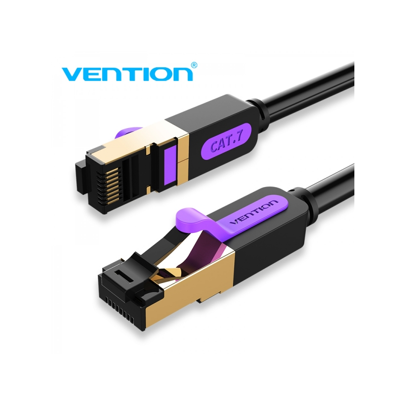 Câble réseau Vention SFTP RJ45 Cat.7 - 15 m - Couleur noire