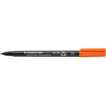 Marqueur permanent Staedtler Lumocolor 317 orange x10