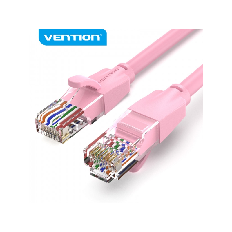 Câble réseau Vention RJ45 UTP Cat.6 - 2m - Couleur Rose