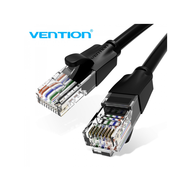 Câble réseau Vention UTP RJ45 Cat6 - 2 m - Couleur noire