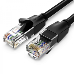Câble réseau Vention UTP RJ45 Cat6 - 1 m - Couleur noire, haute performance