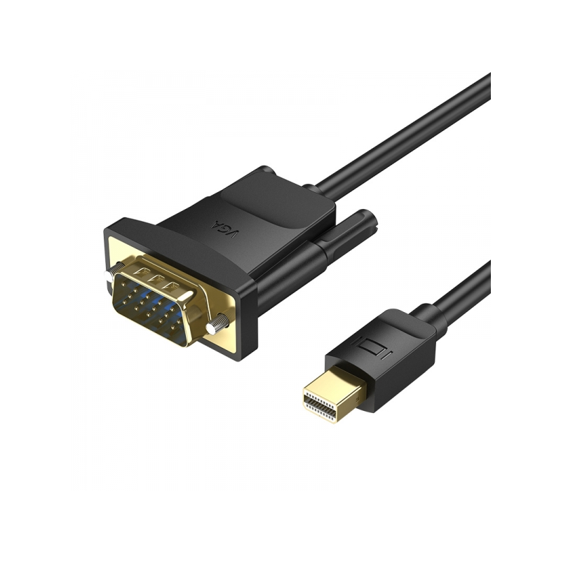 Câble Vention Mini DP Mâle vers VGA Mâle - 1,5 m - Couleur Noir