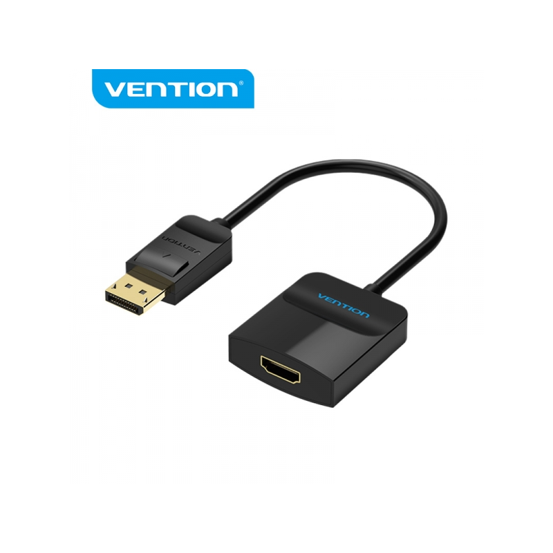 Convertisseur Displayport Mâle vers HDMI Femelle Vention - 0,15 m - Noir