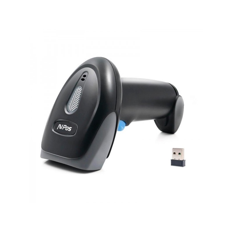 Lecteur de code AVPos AVP-WI93-2D - Déclencheur, numérisation automatique et continue - Codes 1D, 2D et QR - Distance sans fil