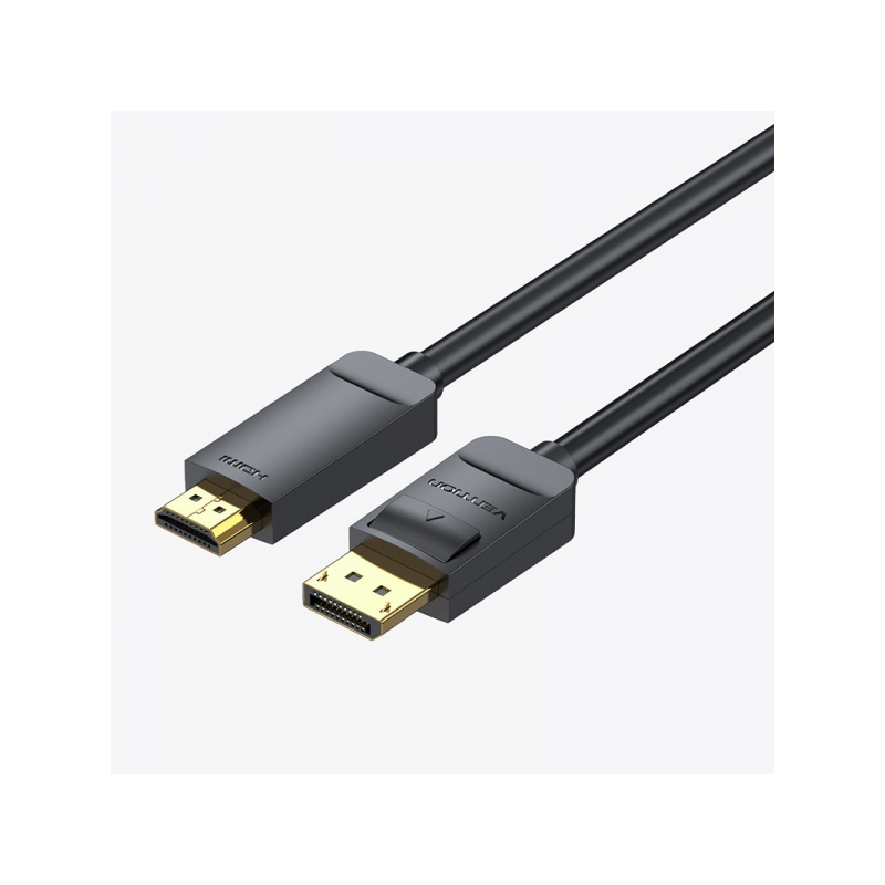 Convertisseur DisplayPort Mâle vers HDMI Mâle Vention 4K - 5m - Noir