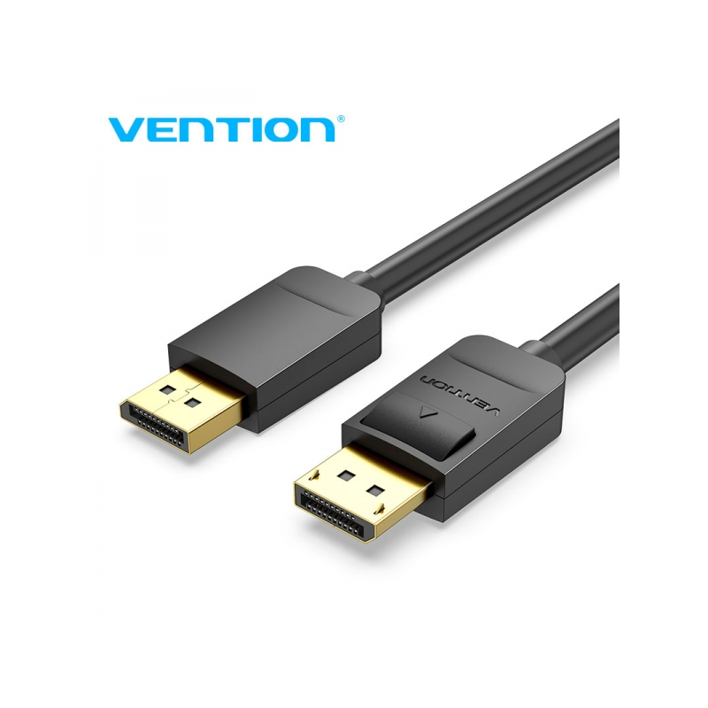 Câble Vention Displayport Mâle vers Displayport Mâle 1.2 4K - 3m - Couleur Noir