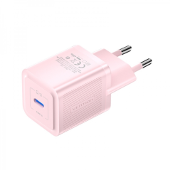 Chargeur Mural Vention GaN USB-C 20W - Chargement Rapide UE - Couleur Rose