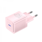 Chargeur Mural Vention GaN USB-C 20W - Chargement Rapide UE - Couleur Rose